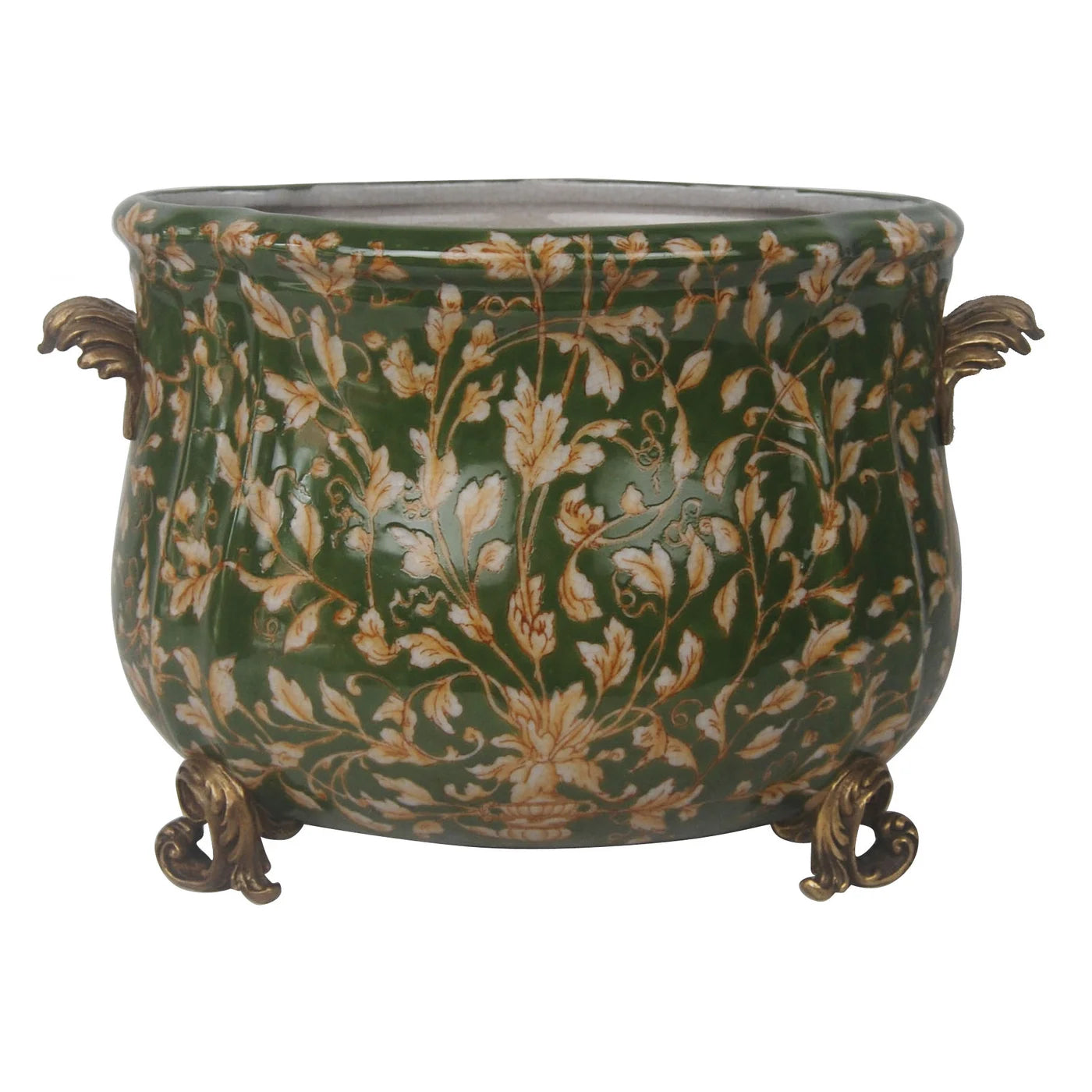 The Colette Jardinière – Natural Garden Green