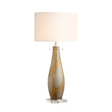 Wren Gold Swirl Art Glass Table Lamp