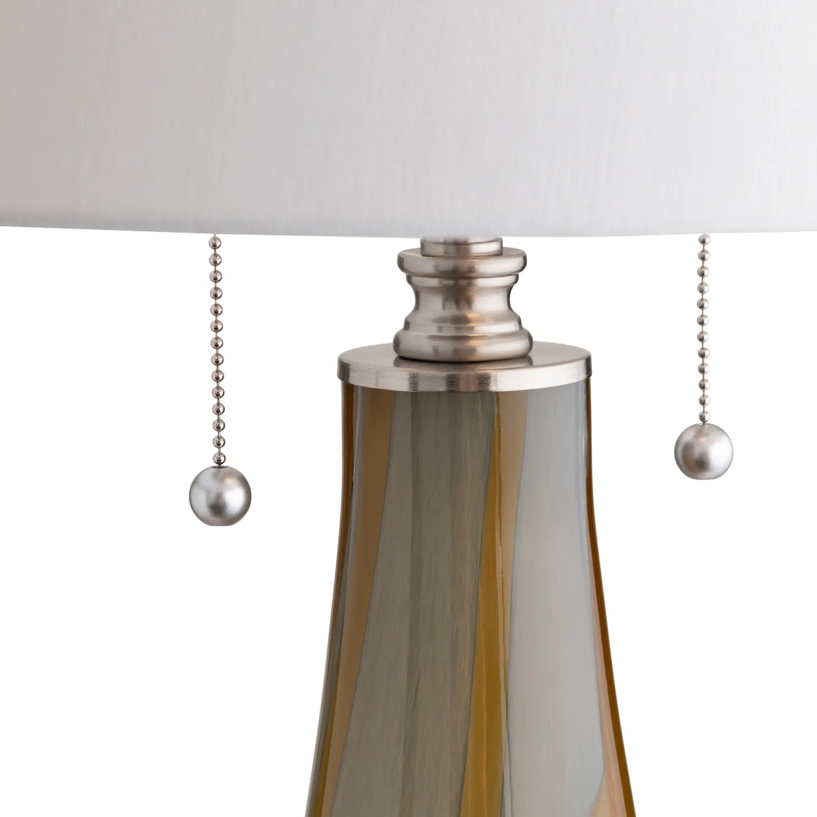 Wren Gold Swirl Art Glass Table Lamp