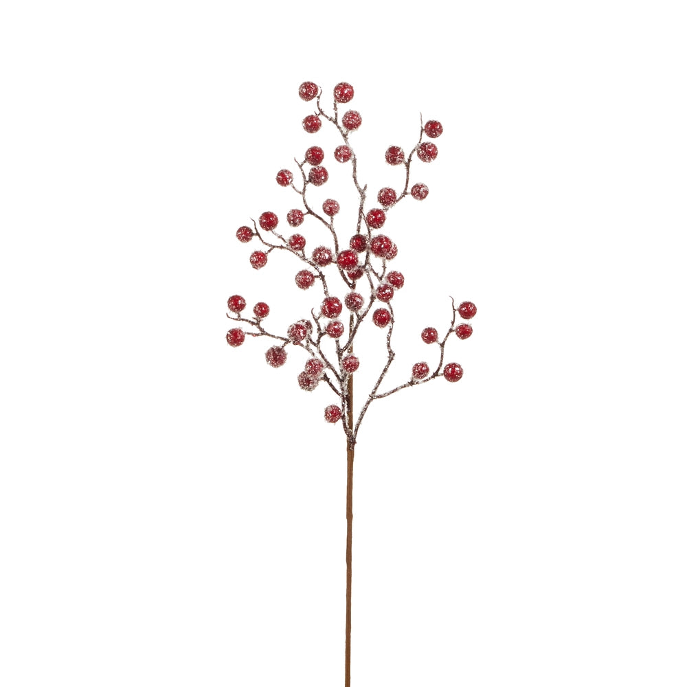 Glacé Rouge Berry Stem – 20"