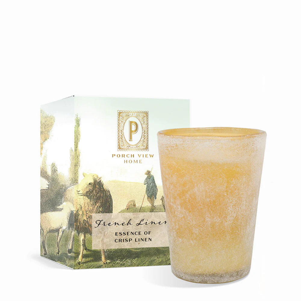French Linen Box Candle