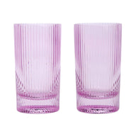 THE STELLA HIGHBALL GLASS - SET OF 2 LILAC