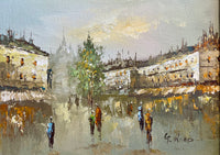 “La Ville et le Sacré-Cœur” – Vintage Original Oil Painting