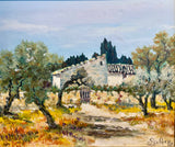“Summer in the Luberon” – Signed Vintage French Oil Painting