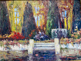 “Au Bord de l’Eau” – Vintage Original Oil Painting