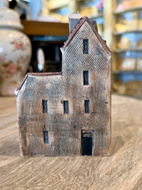 Vintage Gault Original Amsterdam Gabled Canal House | Handcrafted French Ceramic Miniature