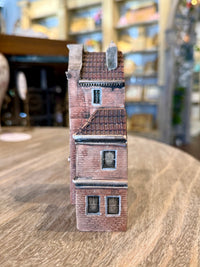 Vintage Gault Original Amsterdam Gabled Canal House | Handcrafted French Ceramic Miniature