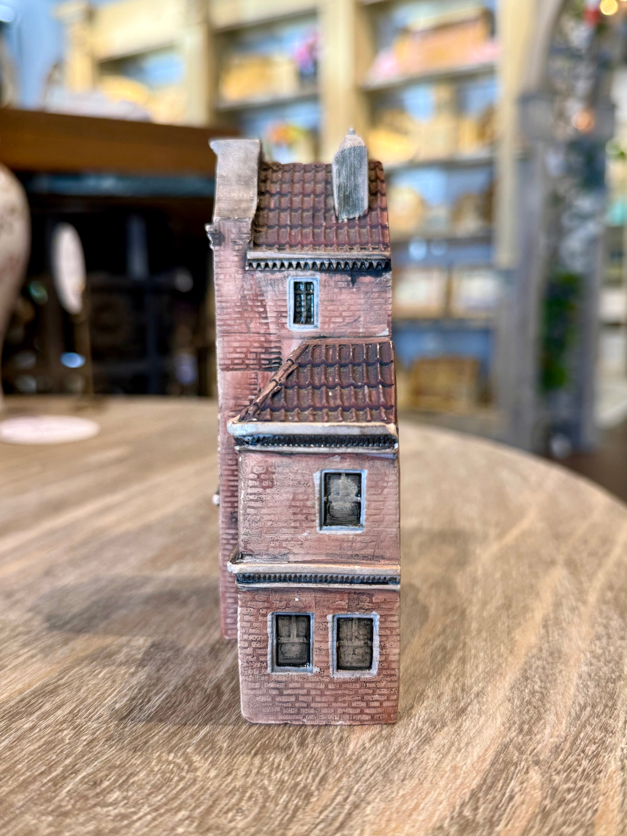 Vintage Gault Original Amsterdam Gabled Canal House | Handcrafted French Ceramic Miniature