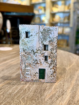 Vintage 1991 Gault Original Provençal Village House with Staircase | French Ceramic Miniature