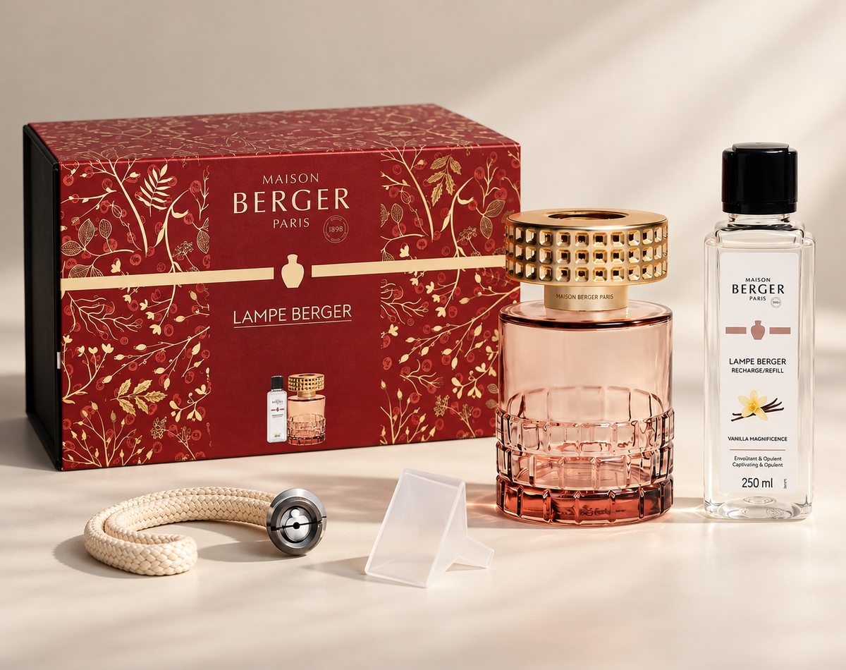 Maison Berger Celebration Nude Fragrance Lamp Gift Set – Vanilla Magnificence