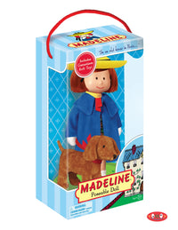 Madeline Poseable 8 Inch Doll with Genevieve Dog Soft Toy Gift Set
