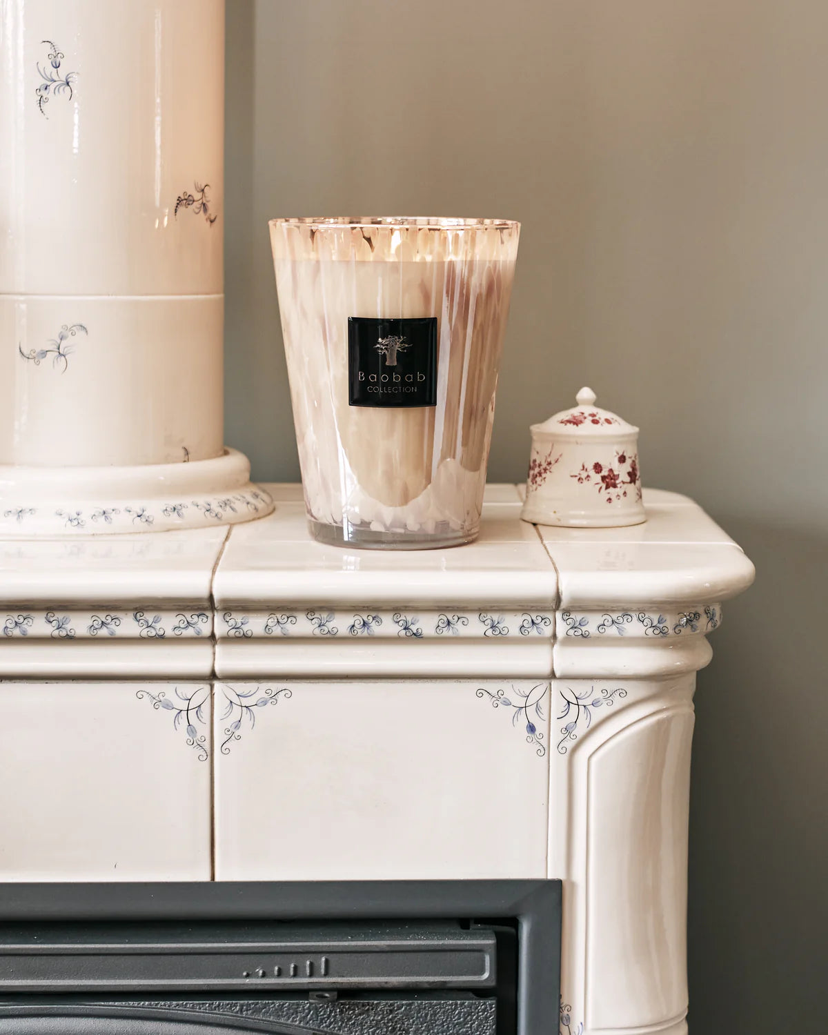 Baobab Collection White Pearls Candles