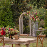Aged Metal Garden Arbor