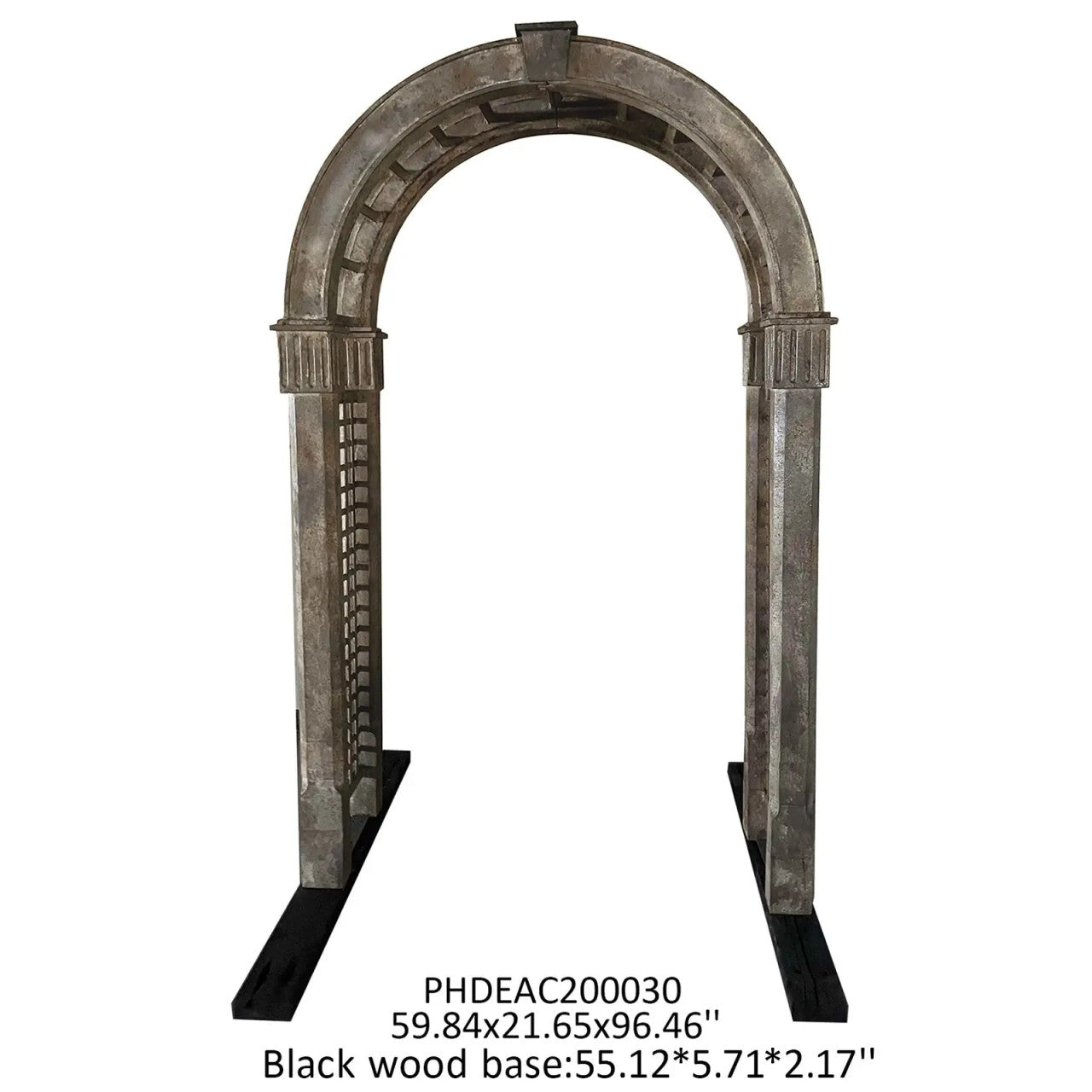 Aged Metal Garden Arbor
