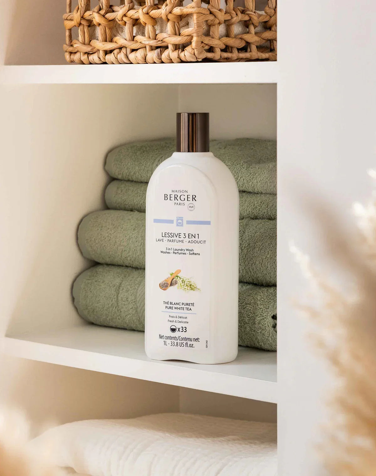 Maison Berger Pure White Tea 3-in-1 Laundry Wash