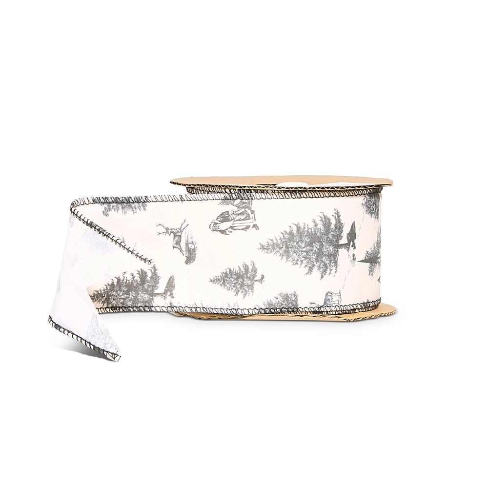 Through the Woods Toile Ribbon — 2.5" x 10 Yards