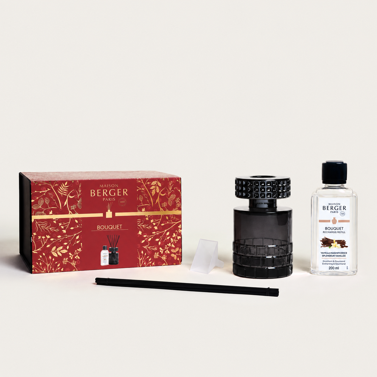 Maison Berger Celebration Black Reed Diffuser Gift Set – Vanilla Magnificence