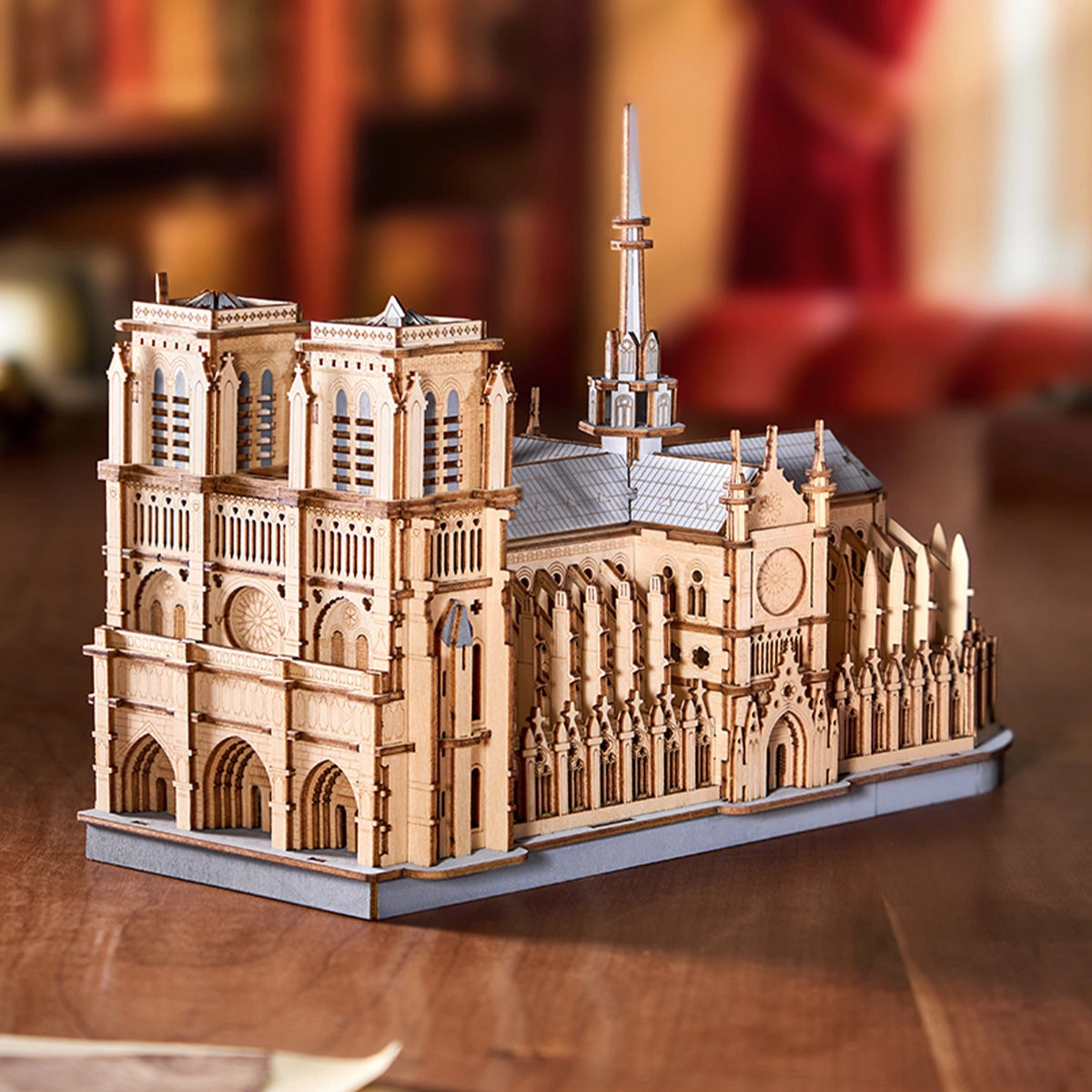 DIY Wooden Model Kit — Paris Cathedral