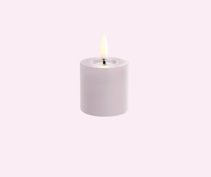 Uyuni Melted Pillar Candle – Light Lavender
