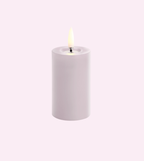 Uyuni Melted Pillar Candle – Light Lavender