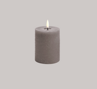 Uyuni Rustic Melted Pillar Candle — W7.8 × H10.1 cm