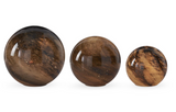 Smoky Gray Swirled Glass LED Globe Lamp