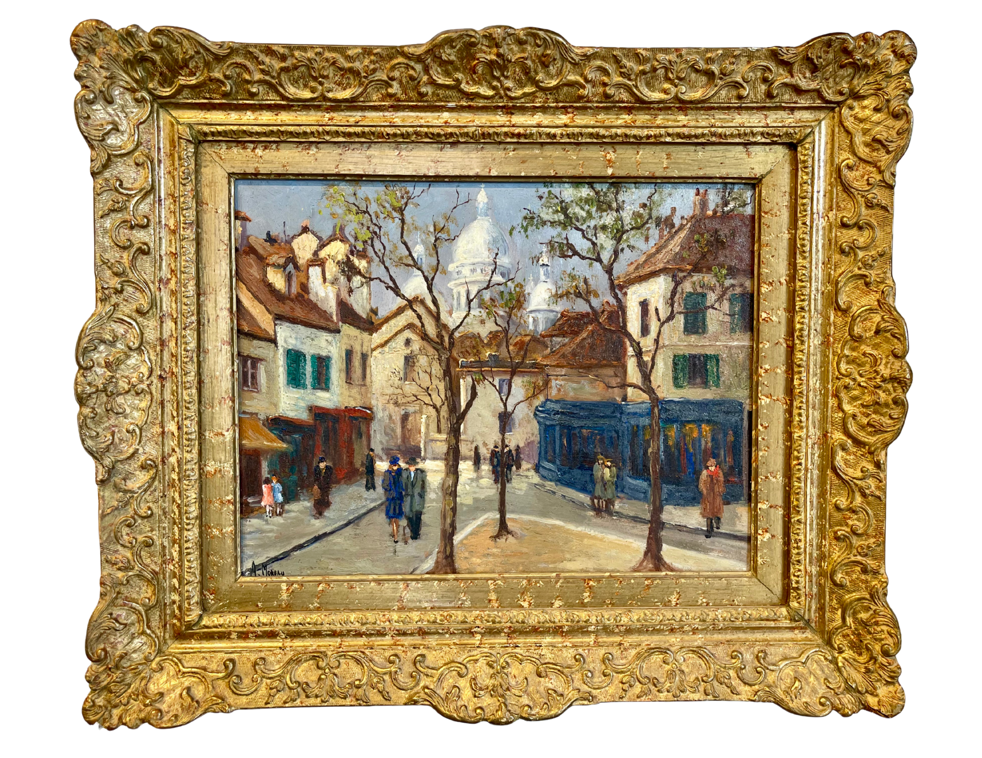 Vintage Original Parisian Oil Painting | c. 1950s