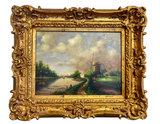 “Moulin à Vent” – Vintage Original French Oil Painting