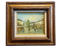 “La Ville et le Sacré-Cœur” – Vintage Original Oil Painting