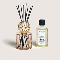 Pomelis Beige Reed Diffuser Gift Set with Vanilla Magnificence