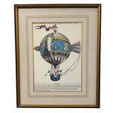 “La Minerve” — Vintage French Hot Air Balloon Print