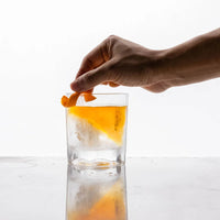 Whiskey Wedge Glass with Silicone Ice Mold