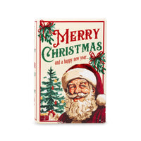 Santa Is Coming to Town Christmas Book Vase