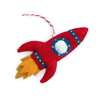 To the Moon Rocket Ornament