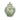 Green Floral Ceramic Ginger Jar – 10” Decorative Chinoiserie Lidded Jar