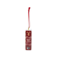 Twelve Days of Christmas Ceramic Book Ornament