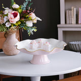 Beatriz Ball ENCANTO Carola Camellia & White Pedestal Cake Stand