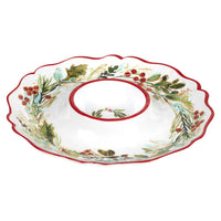 Christmas Gatherings Melamine Chip & Dip Platter