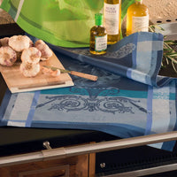 Garnier Thiebaut | Ail Blue Jacquard Kitchen Towel