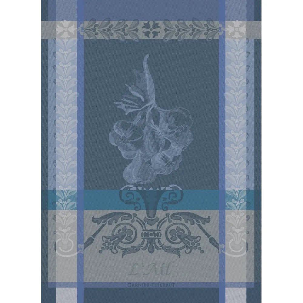 Garnier Thiebaut | Ail Blue Jacquard Kitchen Towel