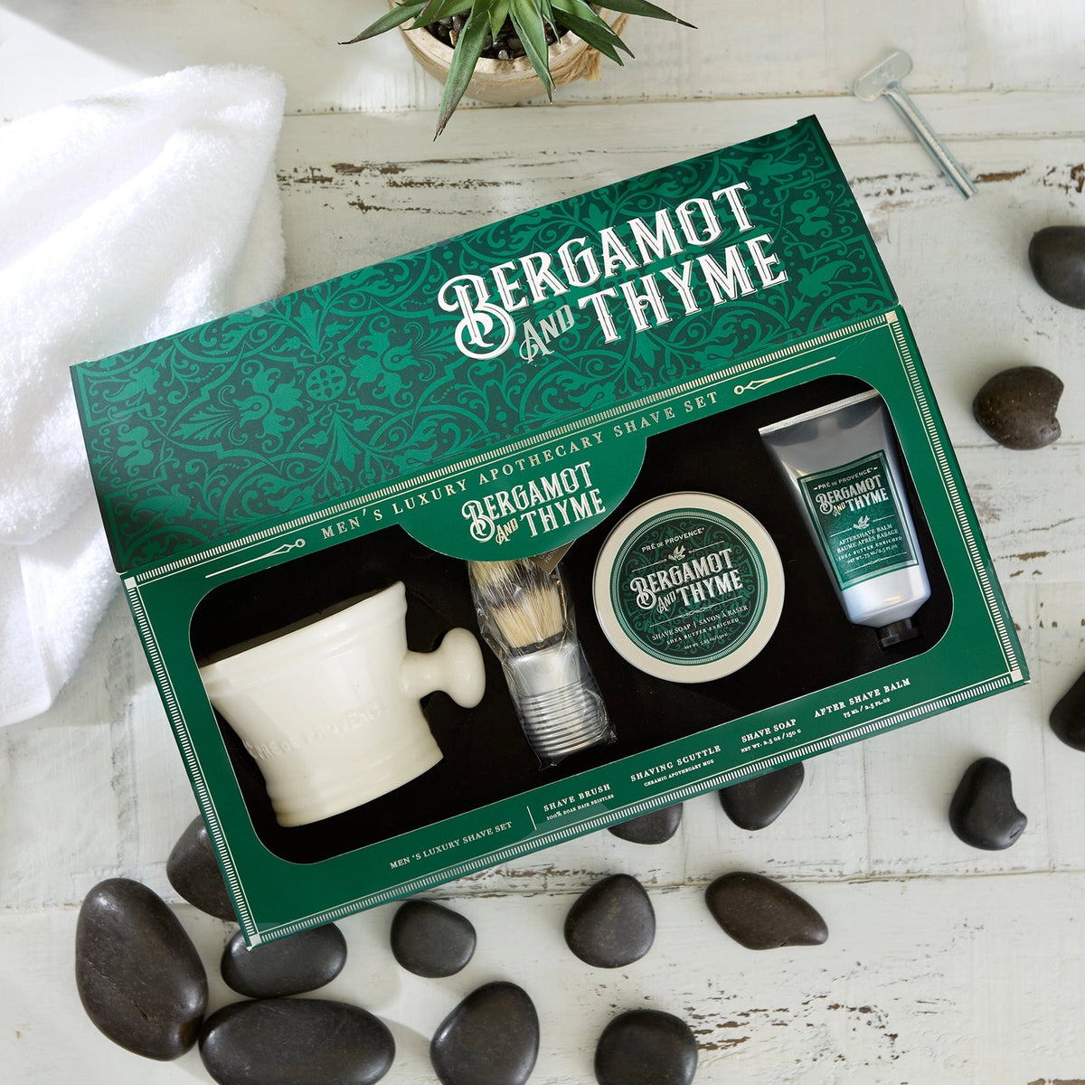 Bergamot & Thyme Men’s Luxury Shave Set
