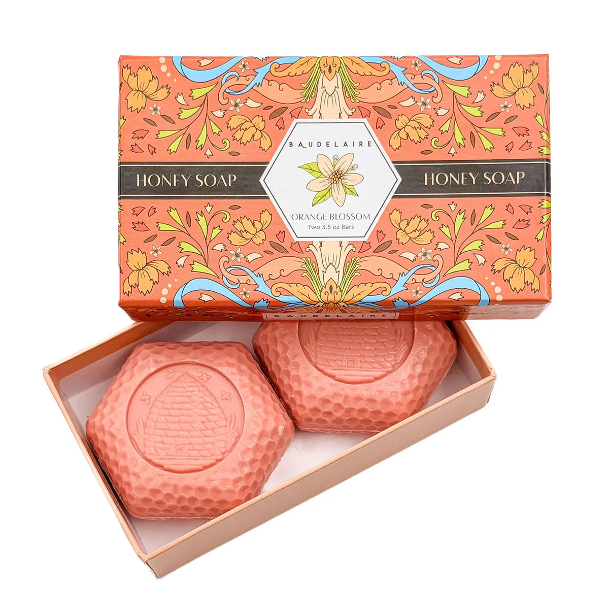 Orange Blossom Honey Soap Gift Box – 2 Bar Set