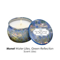 Monet Water Lilies Scented Candle Collection – Set of 4
