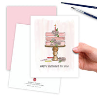 Rosé All Cake – Birthday Greeting Card