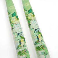 Van Gogh “Still Life: Vase with Pink Roses” Decorative Taper Candles – Set of 2