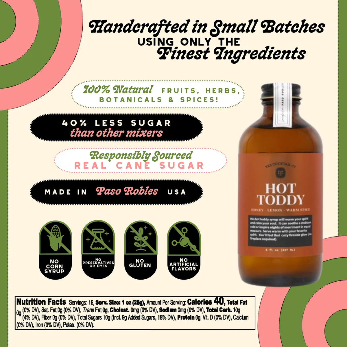 Hot Toddy Cocktail Syrup