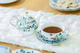 Christmas Village Fine Porcelain Tea-for-One Set