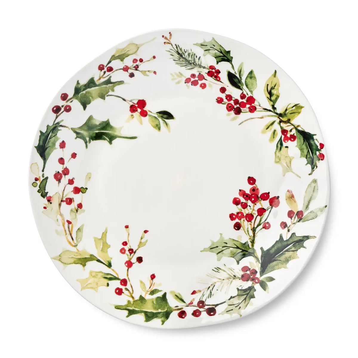 Holly & Vines Christmas Round Serving Platter