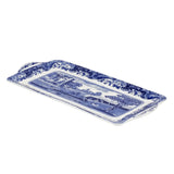 Spode Blue Italian Rectangular Serving Tray | 13-Inch Fine Earthenware Sandwich Plate