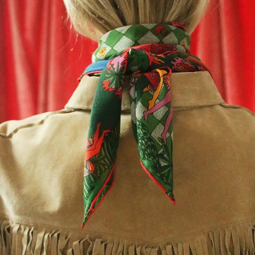 Soie Meme Magic Forest Silk Twill Scarf